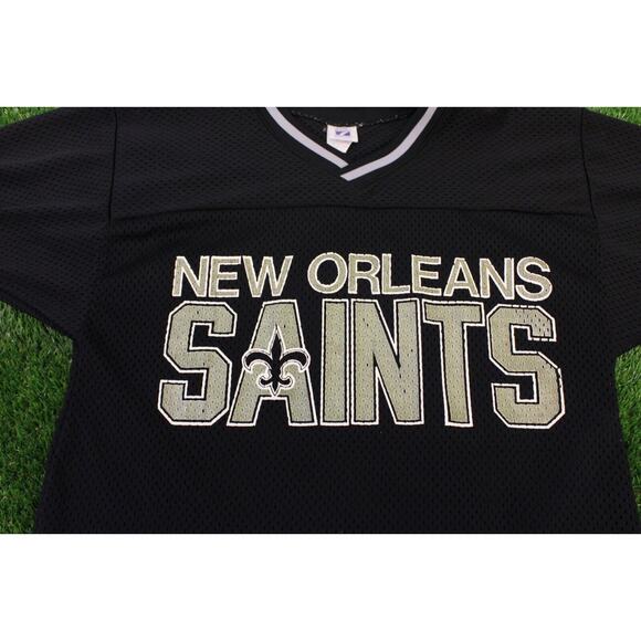 Vintage New Orleans Saints Jersey Logo 7 Men's Size Large Blank Short Sleeve - Picture 2 of 5